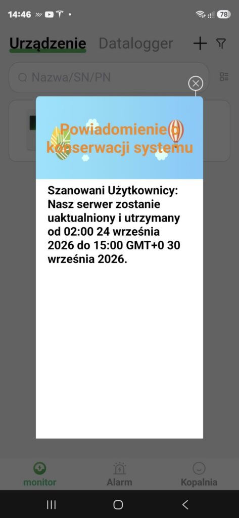 Konserwacja systemu.
